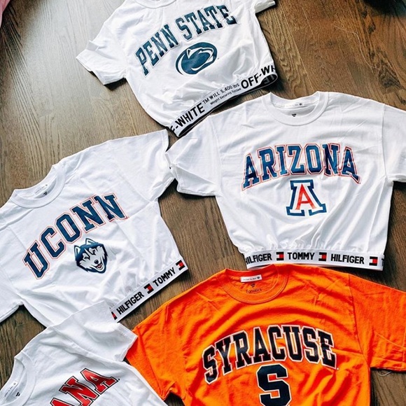 Syracuse Banded Cropped T-Shirt College Tailgate - Picture 2 of 3